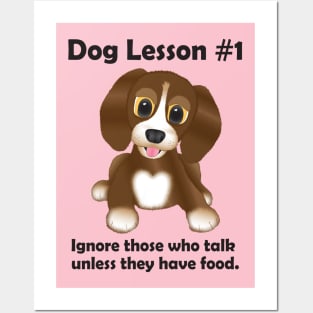 Dog Lesson #1 Posters and Art